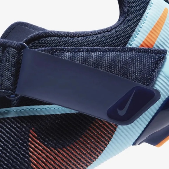 Nike Men's SuperRep Indoor Cycling Shoes 'Blue Void Copa Orange' CW2191-484 NIB - Picture 2 of 9